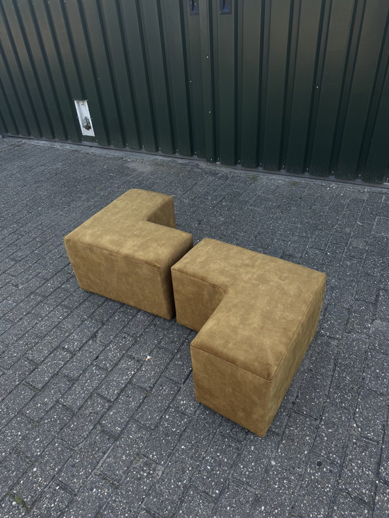 Image 1 of 2x Modulaire Hoek/Puzzel Ottomans