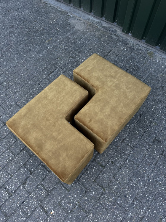 Image 1 of 2x Modulaire Hoek/Puzzel Ottomans