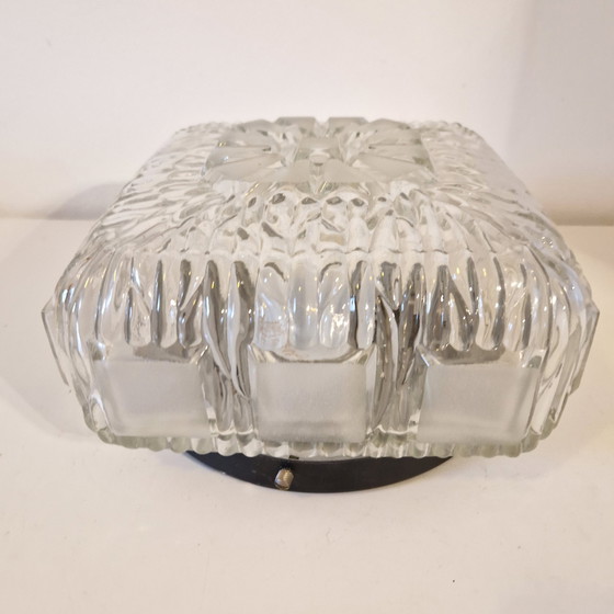 Image 1 of Vintage Plaffonieire Jaren 60 Icecube Plafondlamp