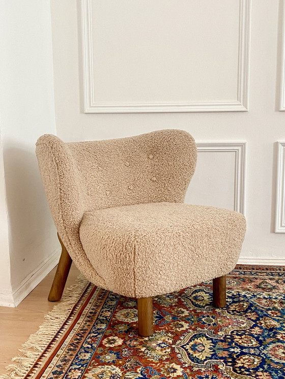 Image 1 of Vintage comfortabele Bouclé fauteuil