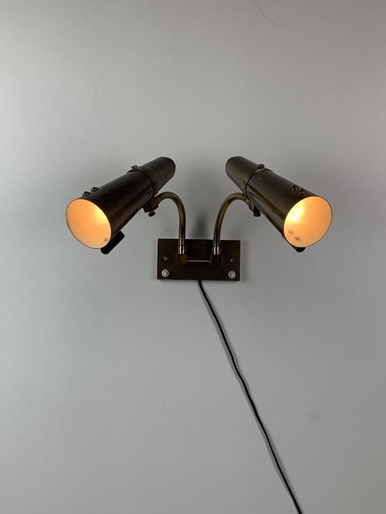 Image 1 of Wandlamp met zwanenhals, 1950