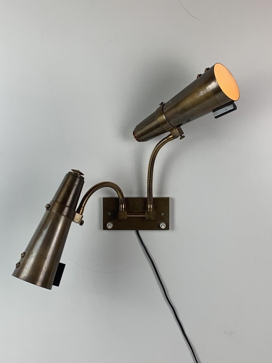 Image 1 of Wandlamp met zwanenhals, 1950