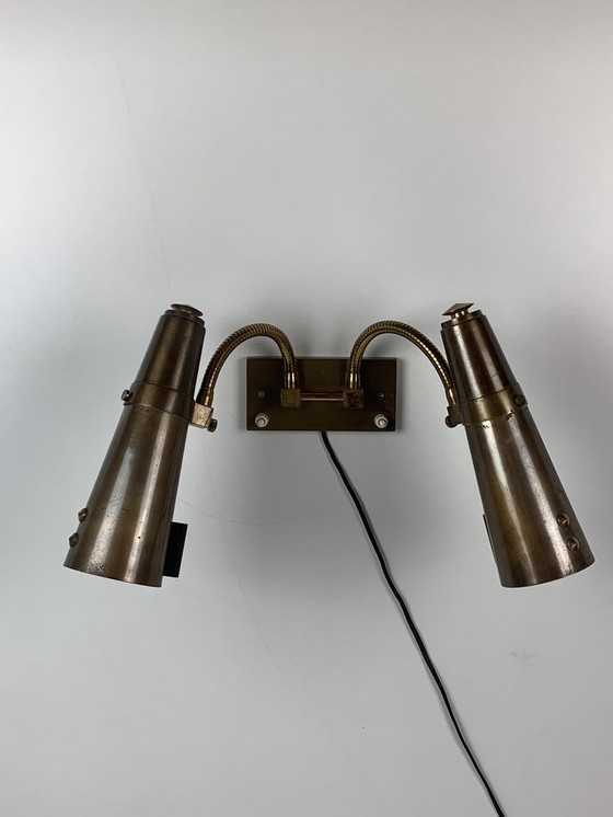 Image 1 of Wandlamp met zwanenhals, 1950