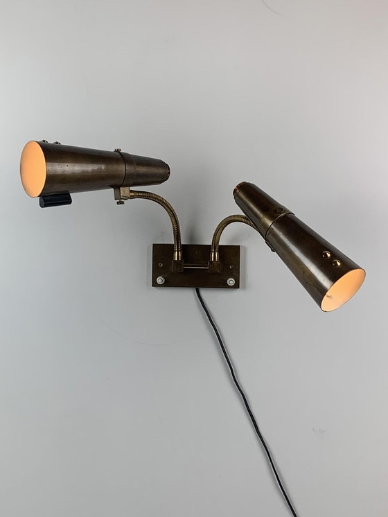 Image 1 of Wandlamp met zwanenhals, 1950