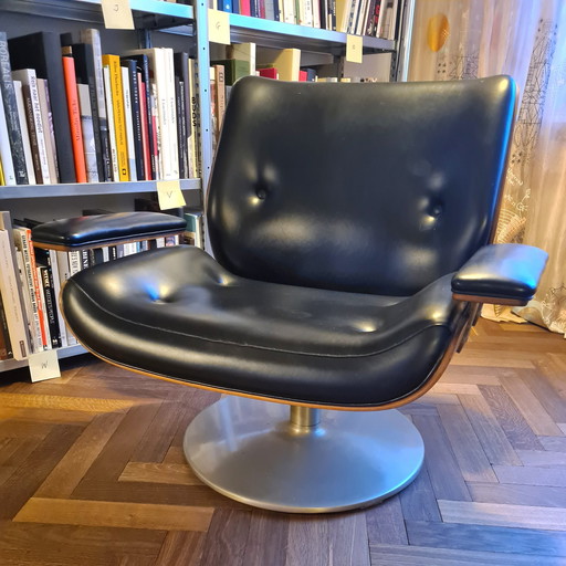 1X Jaren '60 Lounge Draai-Fauteuil