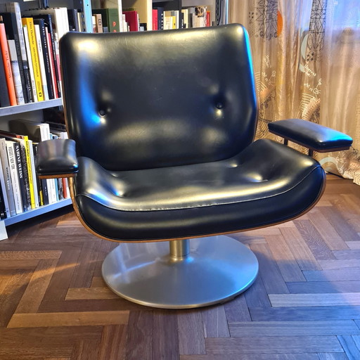 1X Jaren '60 Lounge Draai-Fauteuil