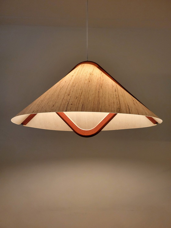 Image 1 of Deense Hanglamp In Teak Van Domus, 1970