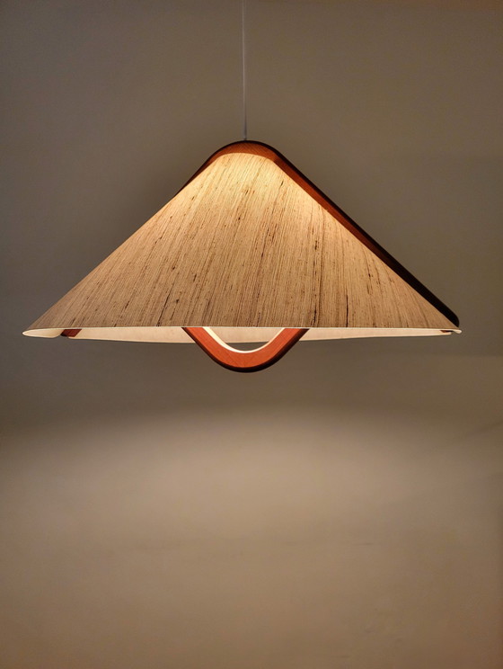 Image 1 of Deense Hanglamp In Teak Van Domus, 1970