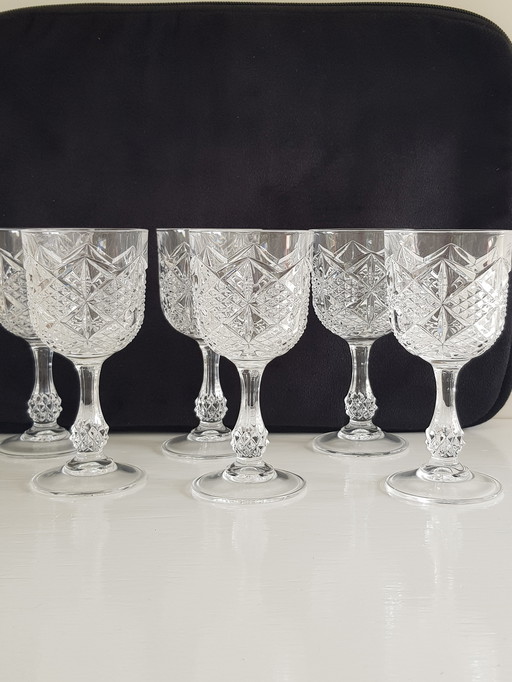 6x Cristal D'Arques Palais Crystal wijnglas