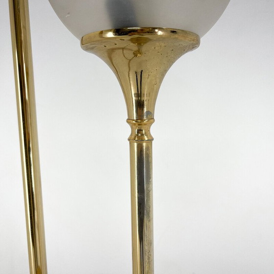 Image 1 of Italiaanse vintage vloerlamp van metaal en glas, 1970