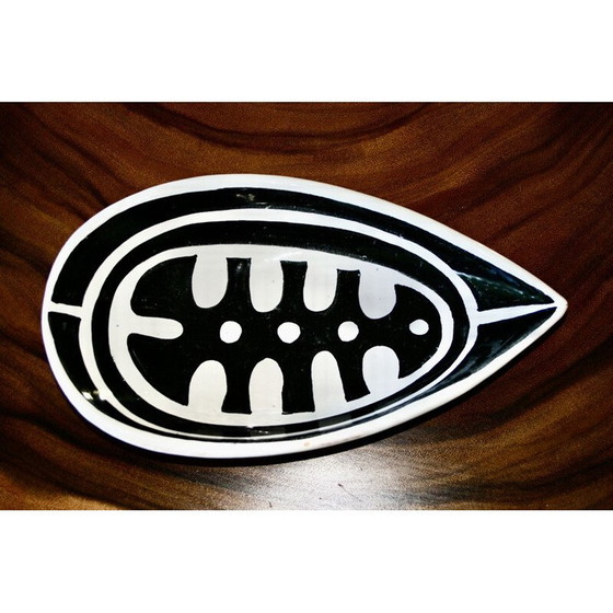 Image 1 of Vintage keramieken zakkendoosje van R Freymond, Zwitserland 1950