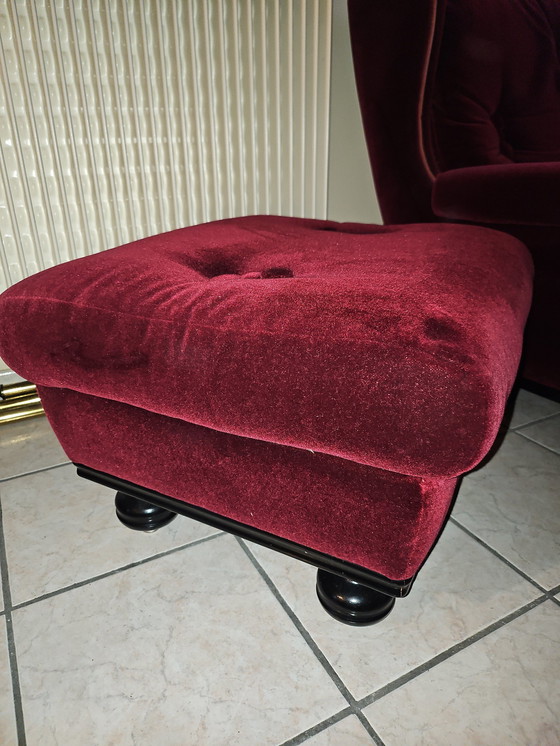 Image 1 of 2 Jean Prevost Fauteuils Met Poef