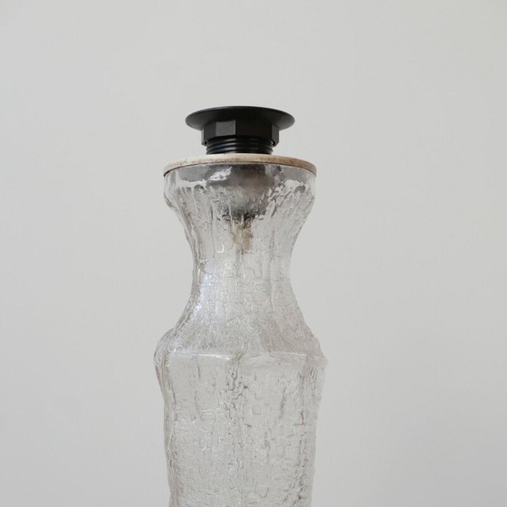 Image 1 of Vintage glazen tafellamp, België 1970