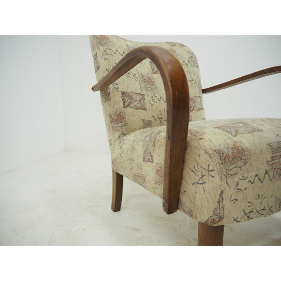 Image 1 of Art Deco vintage fauteuil, Tsjecho-Slowakije 1940