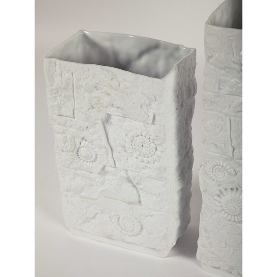 Image 1 of Vintage biscuit porseleinen vazen, Duitsland 1960