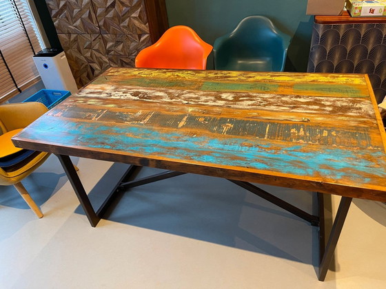 Image 1 of Industriële Eettafel 