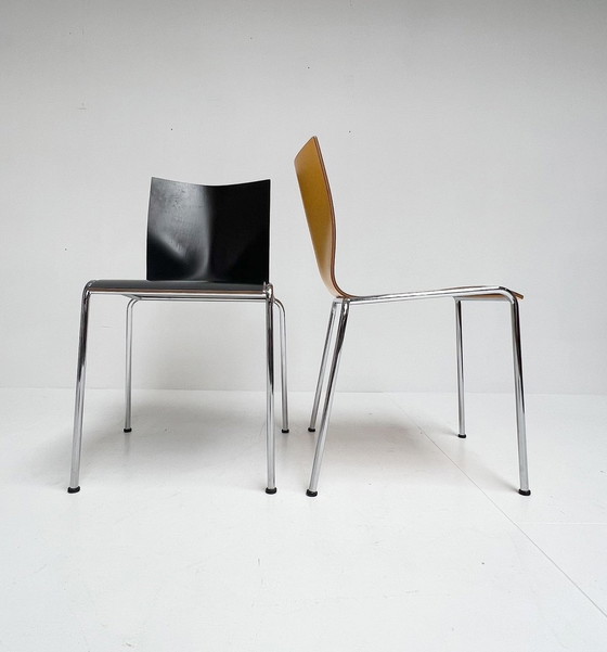 Image 1 of Set Van Twee Chairik Stoelen Van Erik Magnussen Stoelen, 1990'S