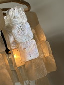 Set van 2 capiz schelpen schelp hanglamp hanglampen opaline 