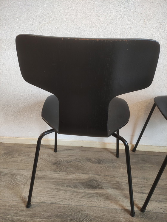 Image 1 of 2x Arne Jacobsen Fritz Hansen 3103 hamerstoel 1965