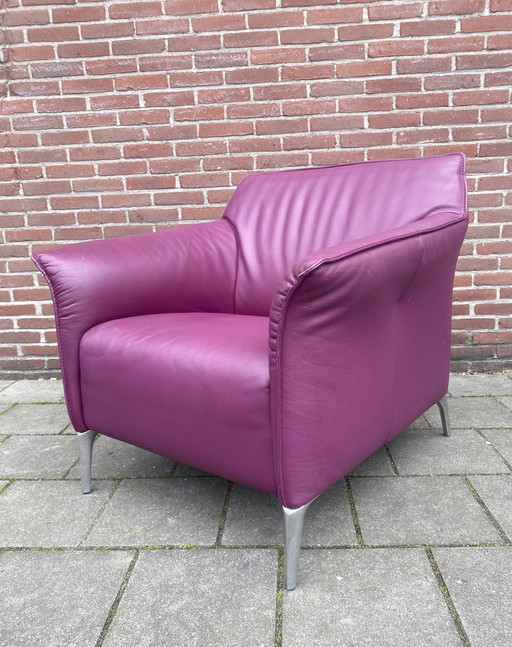 Leolux Mayon Lederen Fauteuil