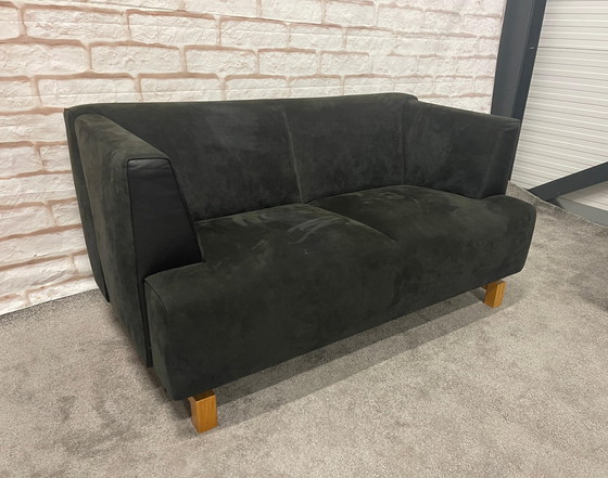 Image 1 of 3+2-zits Leolux Sofa Set Vintage Stijl Suede/Leder Stof