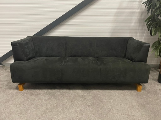 3+2-zits Leolux Sofa Set Vintage Stijl Suede/Leder Stof