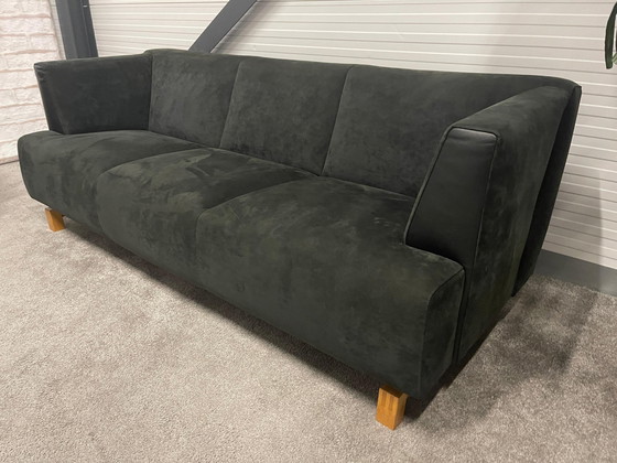 Image 1 of 3+2-zits Leolux Sofa Set Vintage Stijl Suede/Leder Stof