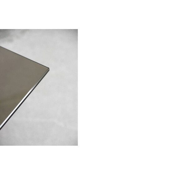 Image 1 of Scandinavische vintage walnoten salontafel door Fredrik Schriever-Abeln voor Örebro Glass, Zweden 1960