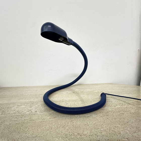 Image 1 of Vintage Hebi plastic en metalen tafellamp van Isao Hosoe voor Valenti Luce, 1970