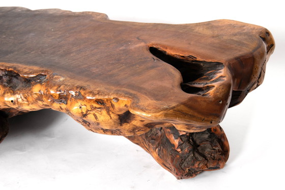 Image 1 of Wortelhouten Boomstam Salontafel - Brutalistisch En Organische Ontwerp
