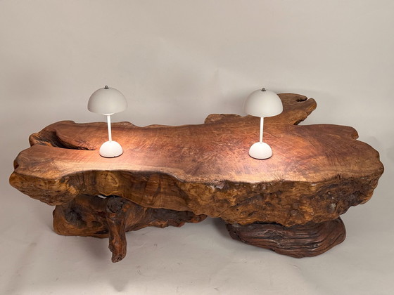Image 1 of Wortelhouten Boomstam Salontafel - Brutalistisch En Organische Ontwerp