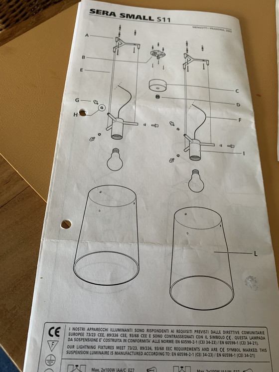 Image 1 of 2x Prandina hanglampen Sera S1/S11 small