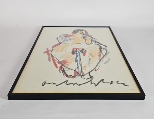 Anton Heyboer - Madonna met Kind - zeefdruk - Limited edition - 1990