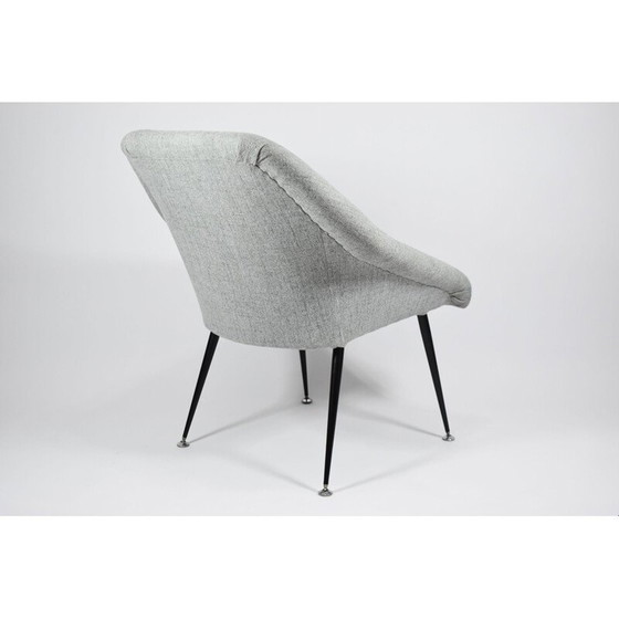 Image 1 of Vintage fauteuil Shell, grijze kleur, Duitsland 1970