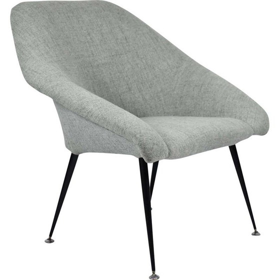 Image 1 of Vintage fauteuil Shell, grijze kleur, Duitsland 1970