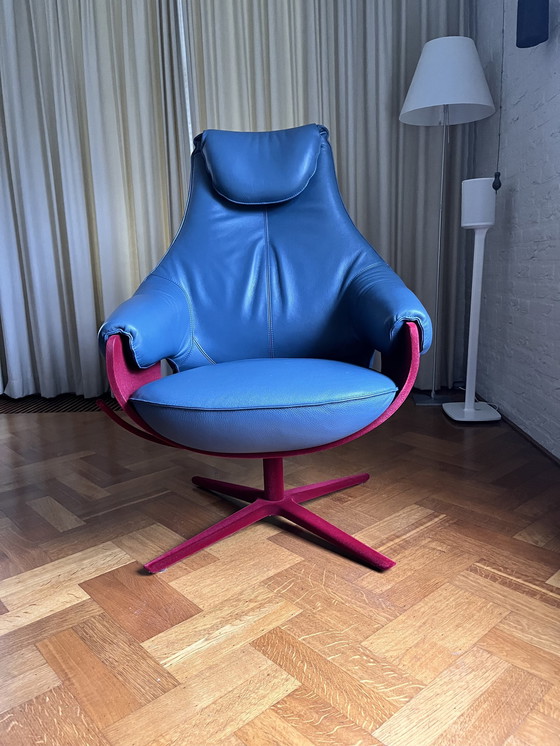 Image 1 of Leolux Cream Plus Fauteuil Met Hocker