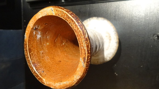 Image 1 of Rustieke Zandsteen Kaarshouder