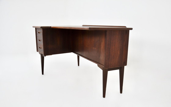 Image 1 of Boomerang bureau Model A10 van Göran Strand voor Lelangs Möbelfabrik, jaren 60