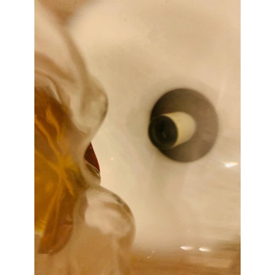 Image 1 of Vintage Mazzega hanglamp in amberkleurig Murano glas, jaren 1960