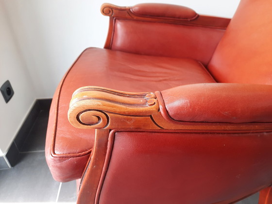 Image 1 of Mol & Geurts lederen vintage fauteuil