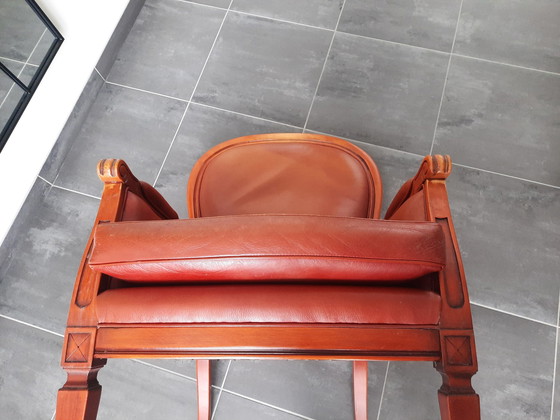 Image 1 of Mol & Geurts lederen vintage fauteuil