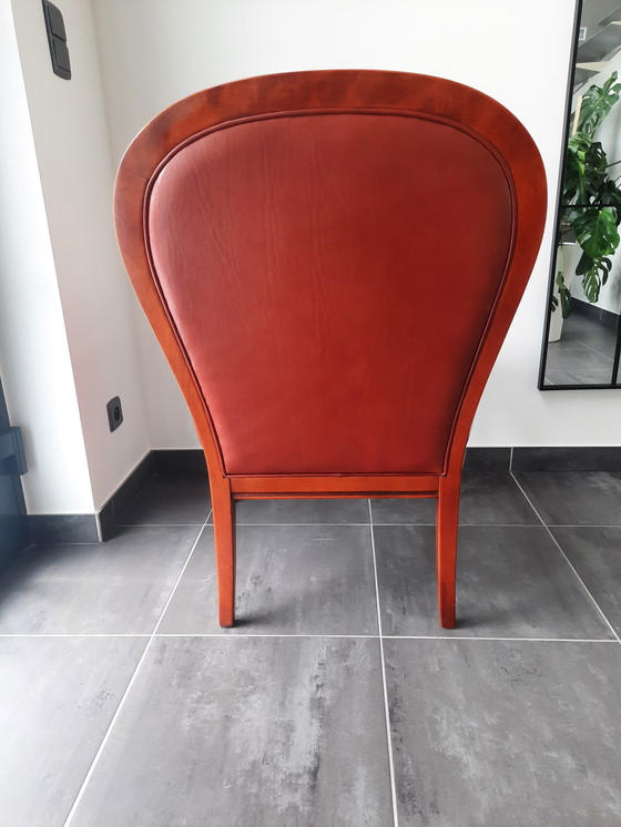 Image 1 of Mol & Geurts lederen vintage fauteuil