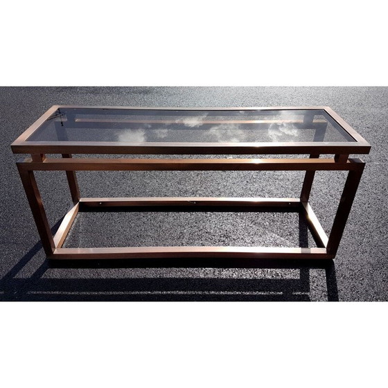 Image 1 of Vintage koperen metalen console 1970