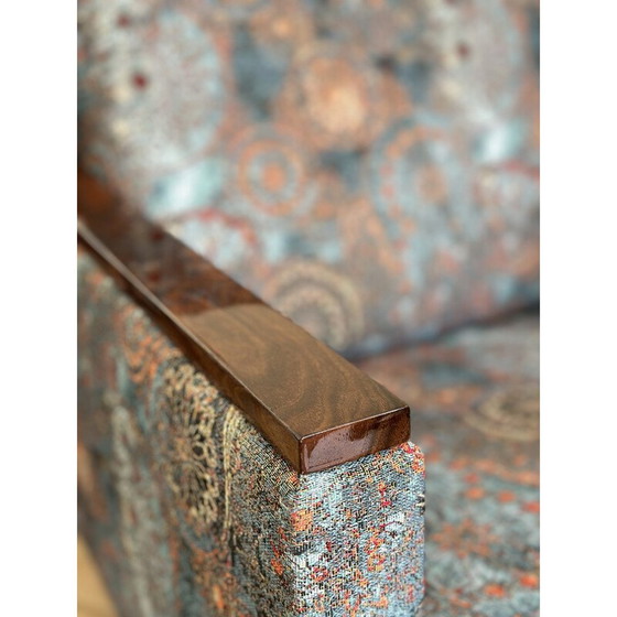 Image 1 of Vintage geometrische fauteuils met etnisch patroon, Polen 1970