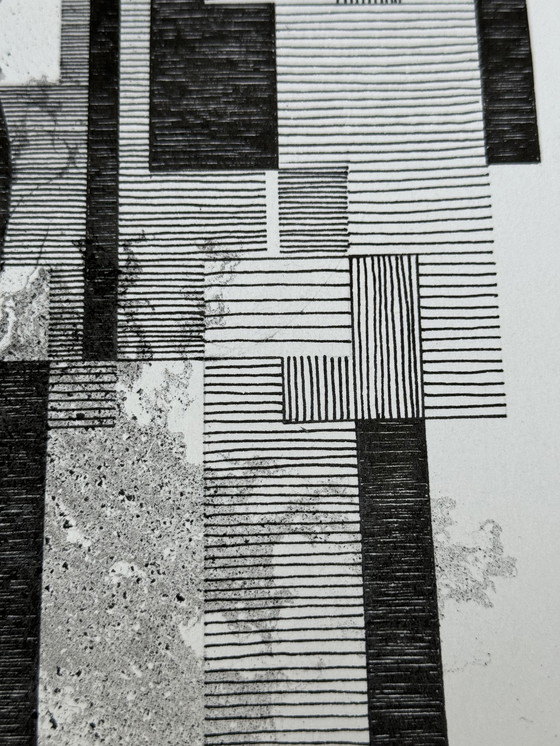 Image 1 of Abstracte inktcompositie - Eugéne Eechaut (1928-2029)