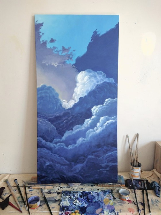 Image 1 of "Cloud 7" Olieverfschilderij door Byron Ray