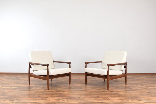 Mid Century Eiken Kolding Fauteuils Door Erik Wørts Voor Ikea, 1960S, Set Van 2