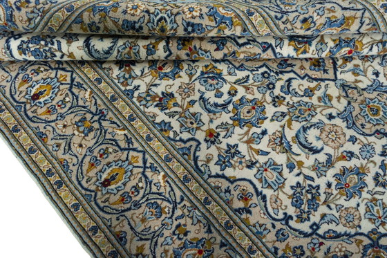 Image 1 of Handgeknoopt Keshan oosters tapijt van kurk - 300 X 200 cm