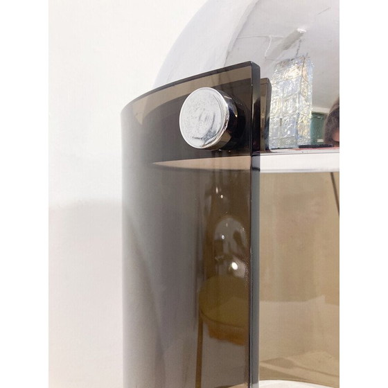 Image 1 of Paar vintage lampen van chroom en plexiglas, 1970