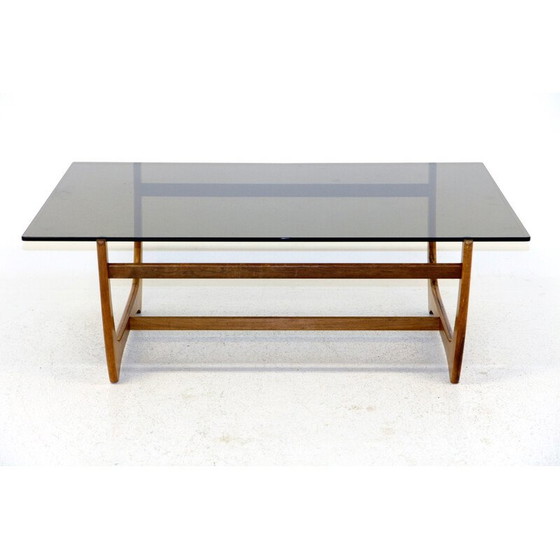 Image 1 of Vintage glazen salontafel, Zweden 1960
